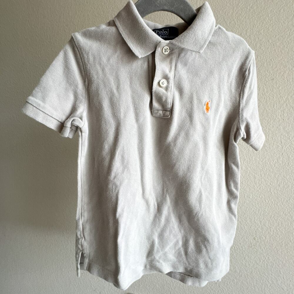 Polo Ralph Lauren Boys Grey Short Sleeve Polo size 4